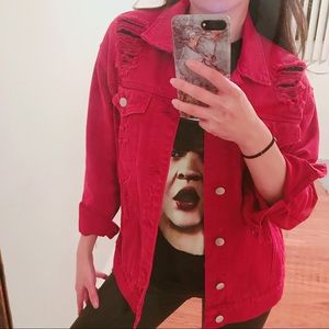 Distressed Denim Jacket